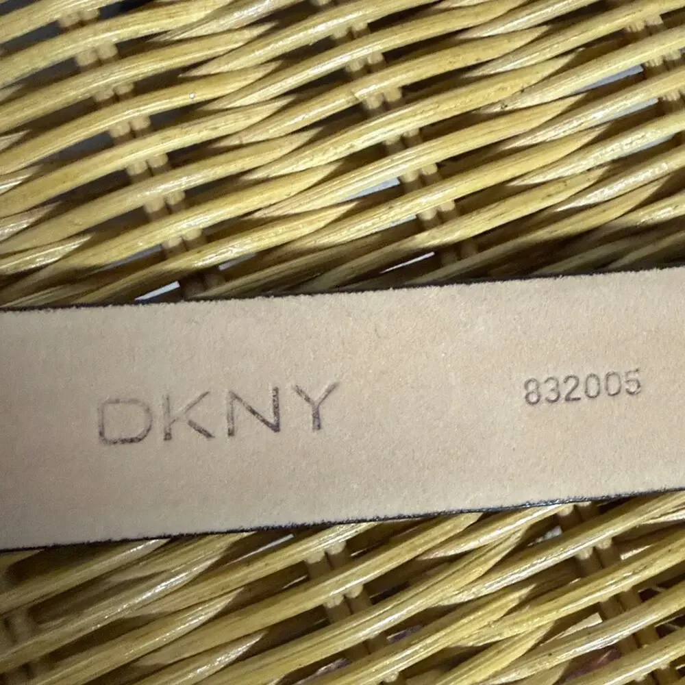 DKNY Italian Leather Men's Belt Black Small